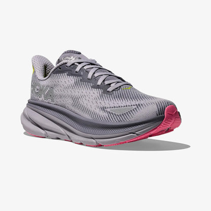 Hoka Clifton 9 Gore-tex Kadın Gri Yol Koşusu Ayakkabısı