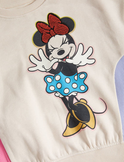 Minnie™ Yuvarlak Yaka Sweatshirt (2-7 Yaş)