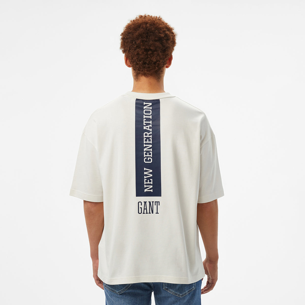 Hoss X Gant New Generation Unisex Beyaz T-shirt