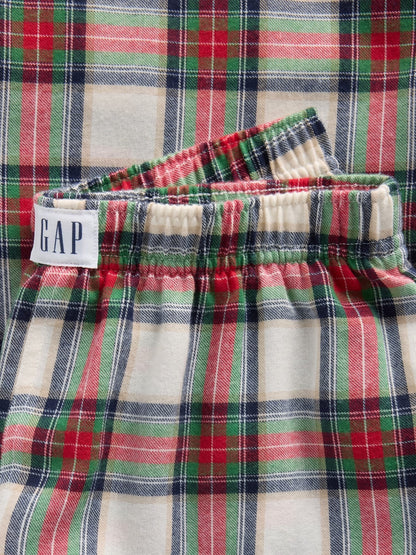 Beyaz Recycled Flannel Pijama Altı