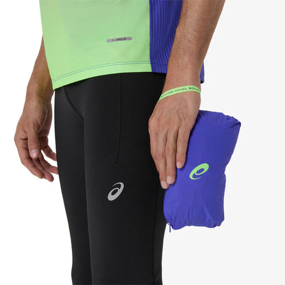 Asics Road Packable Erkek Lacivert Koşu Ceket