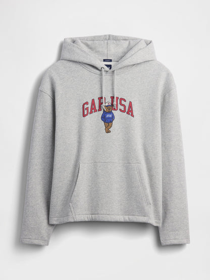 Açık Gri Vintagesoft Oversized Americana Logo Sweatshirt