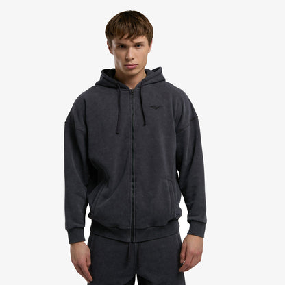 Everlast Ny Street Gri Kapüşonlu Erkek Full Zip Sweatshirt