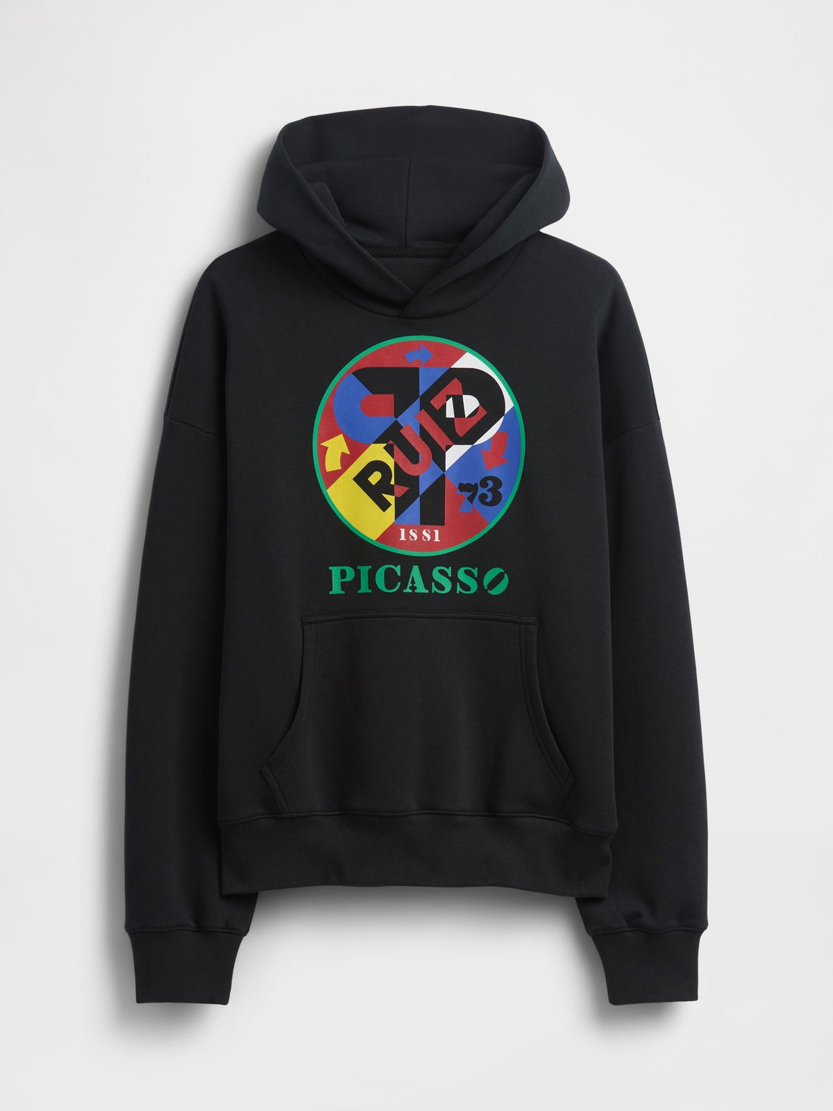 Siyah Robert Indiana Vintagesoft Grafik Sweatshirt