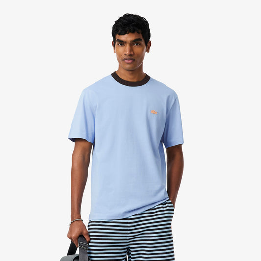 Lacoste Classic Fit Bisiklet Yaka Erkek Mavi T-shirt