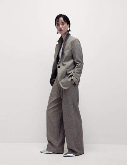 Yüksek Bel Wide Leg Pantolon