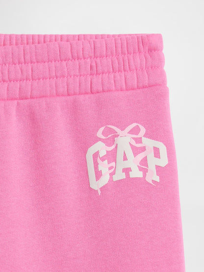 Pembe Grafik Baskılı Bootcut Eşofman Altı