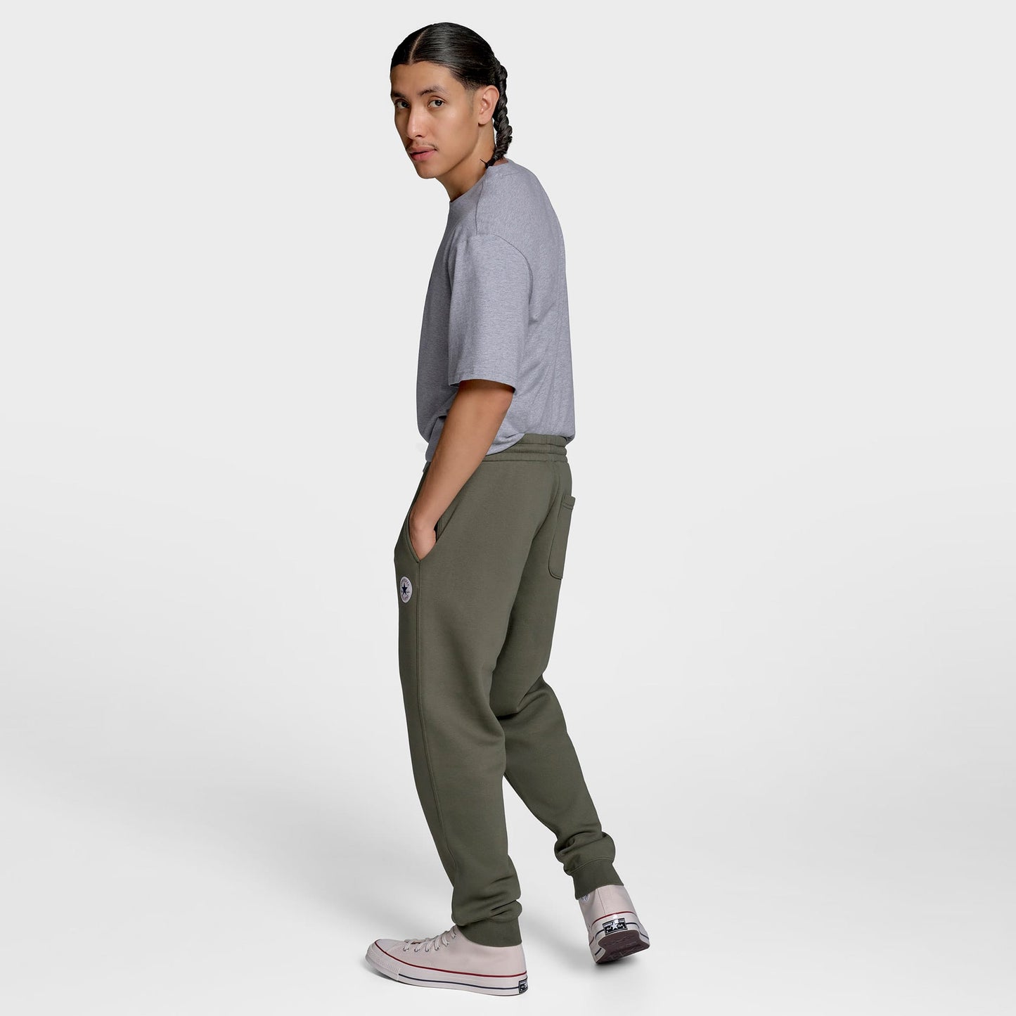 Converse Standard Fit Core Chuck Patch Erkek Haki Pantolon