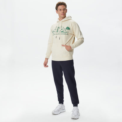 Market Smiley Art erkek Krem Hoodie