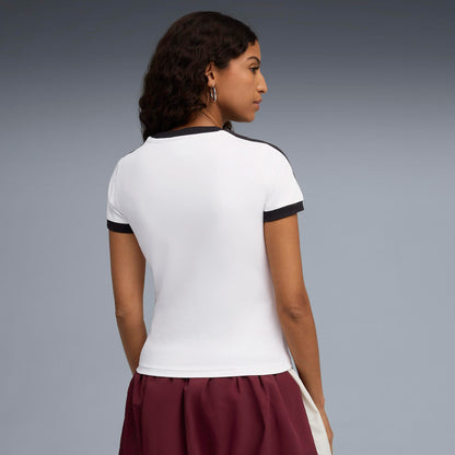 Puma T7 Slim Kadın Beyaz T-shirt