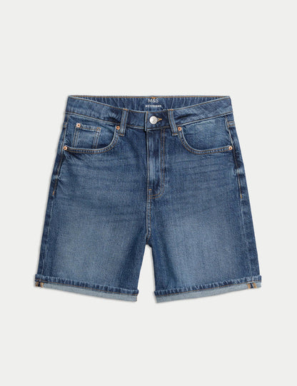 Denim Boyfriend Şort