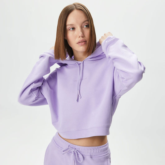 Les Benjamins Essential 303 Kadın Mor Hoodie