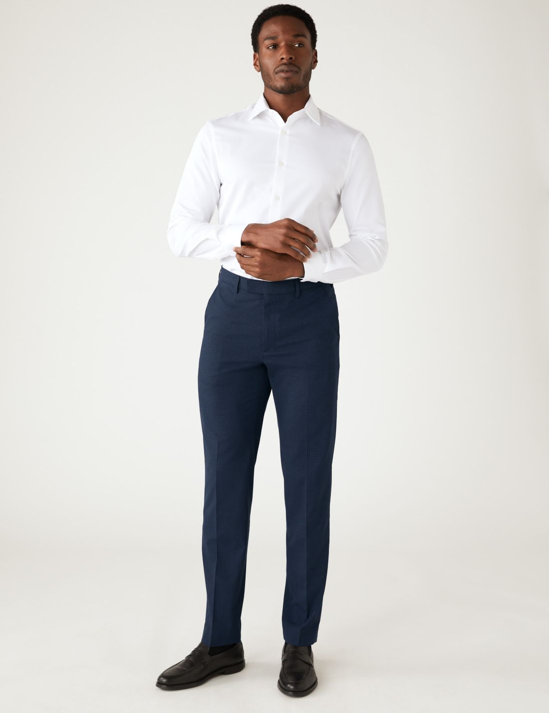Tailored Fit Dokulu Pantolon