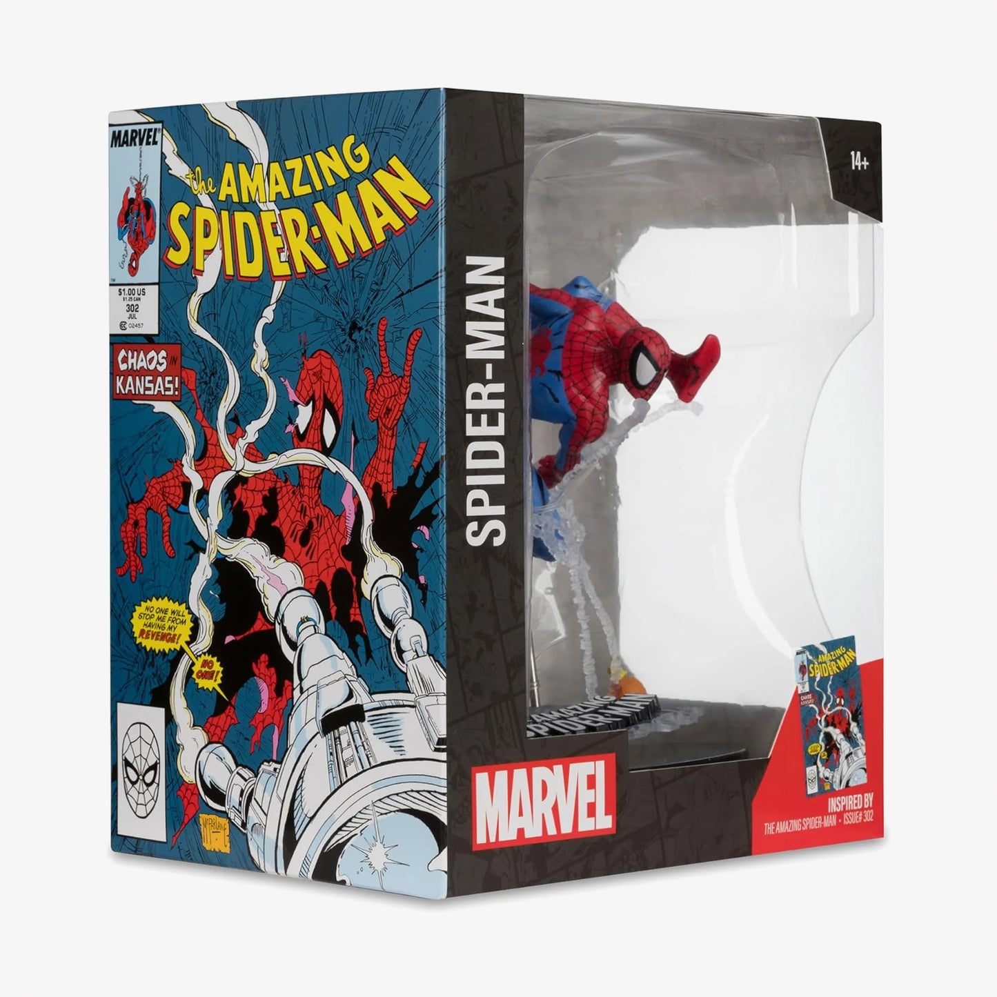 Mcfarlane Marvel 6.6 Spider-man Koleksiyonluk (the Amazing Spider-man #302) Unisex Renkli Figür