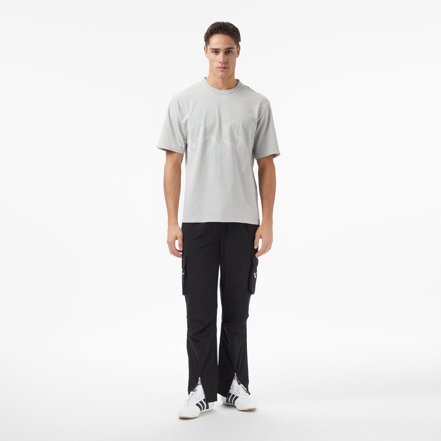 Les Benjamins Essentials Relaxed Fit Erkek Mor T-shirt