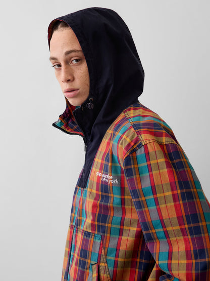 Çok Renkli Gap × Awake Ny Oversized Çift Taraflı Kanvas Ceket