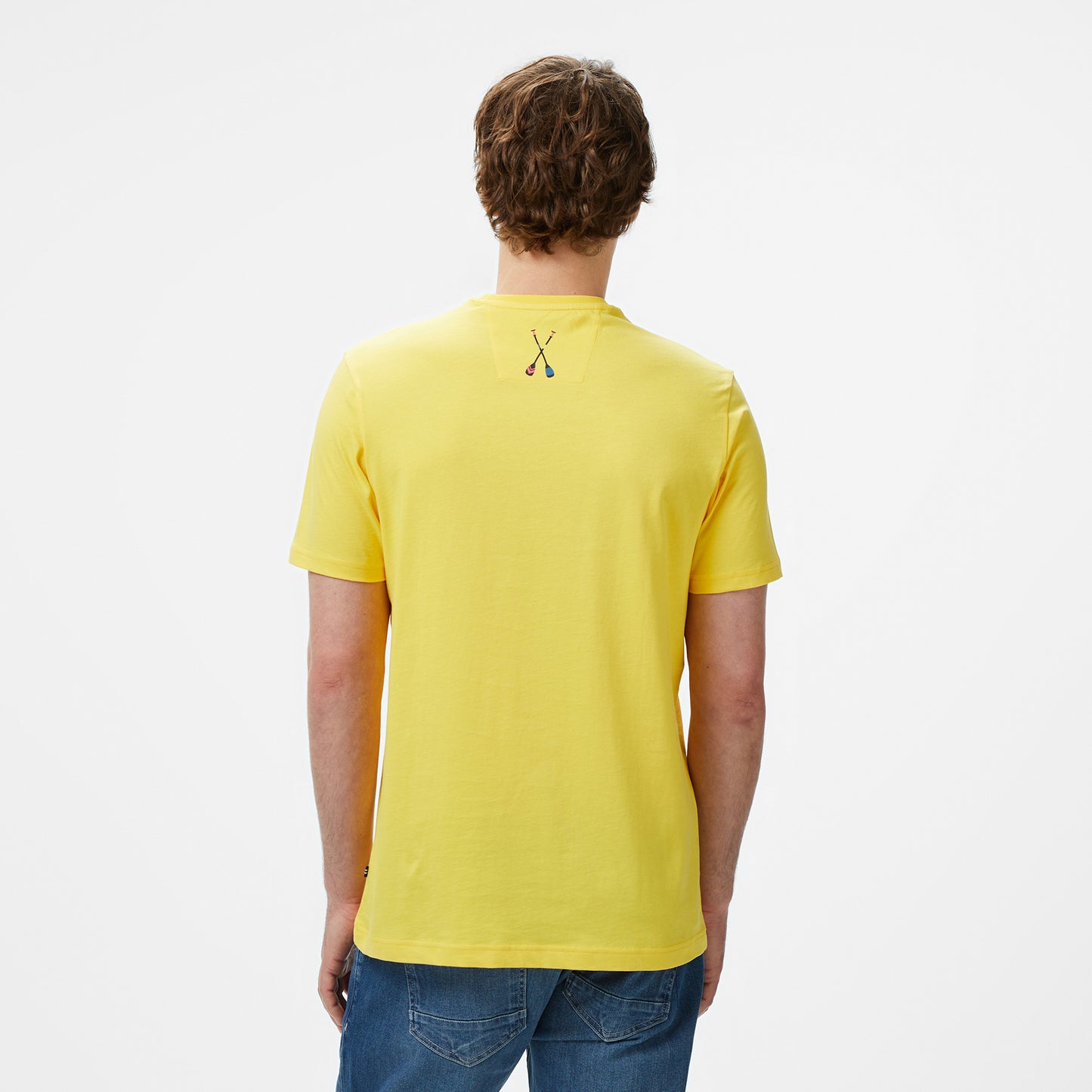 Nautica Erkek Sarı Regular Fit T-shirt