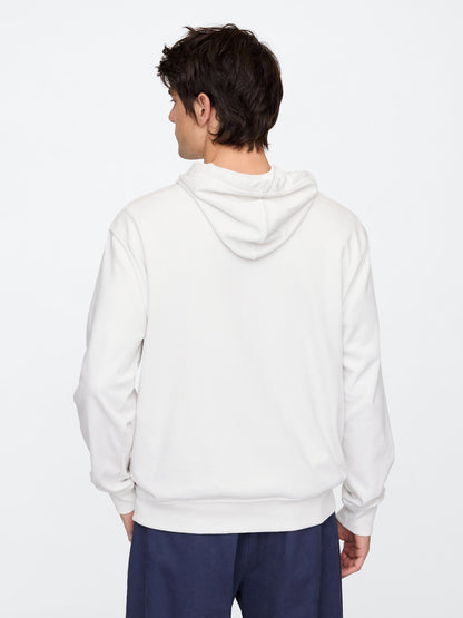 Beyaz Gap Logo Fransız Havlu Kumaş Sweatshirt