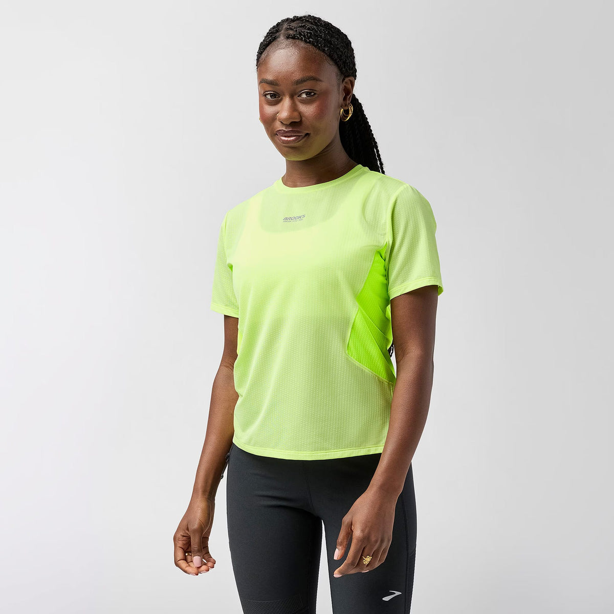 Brooks High Point Sleeve 2.0 Kadın Sarı T-shirt