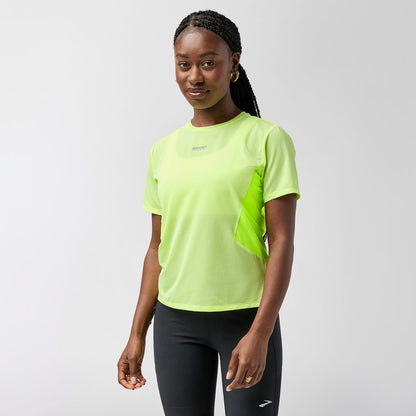 Brooks High Point Sleeve 2.0 Kadın Sarı T-shirt