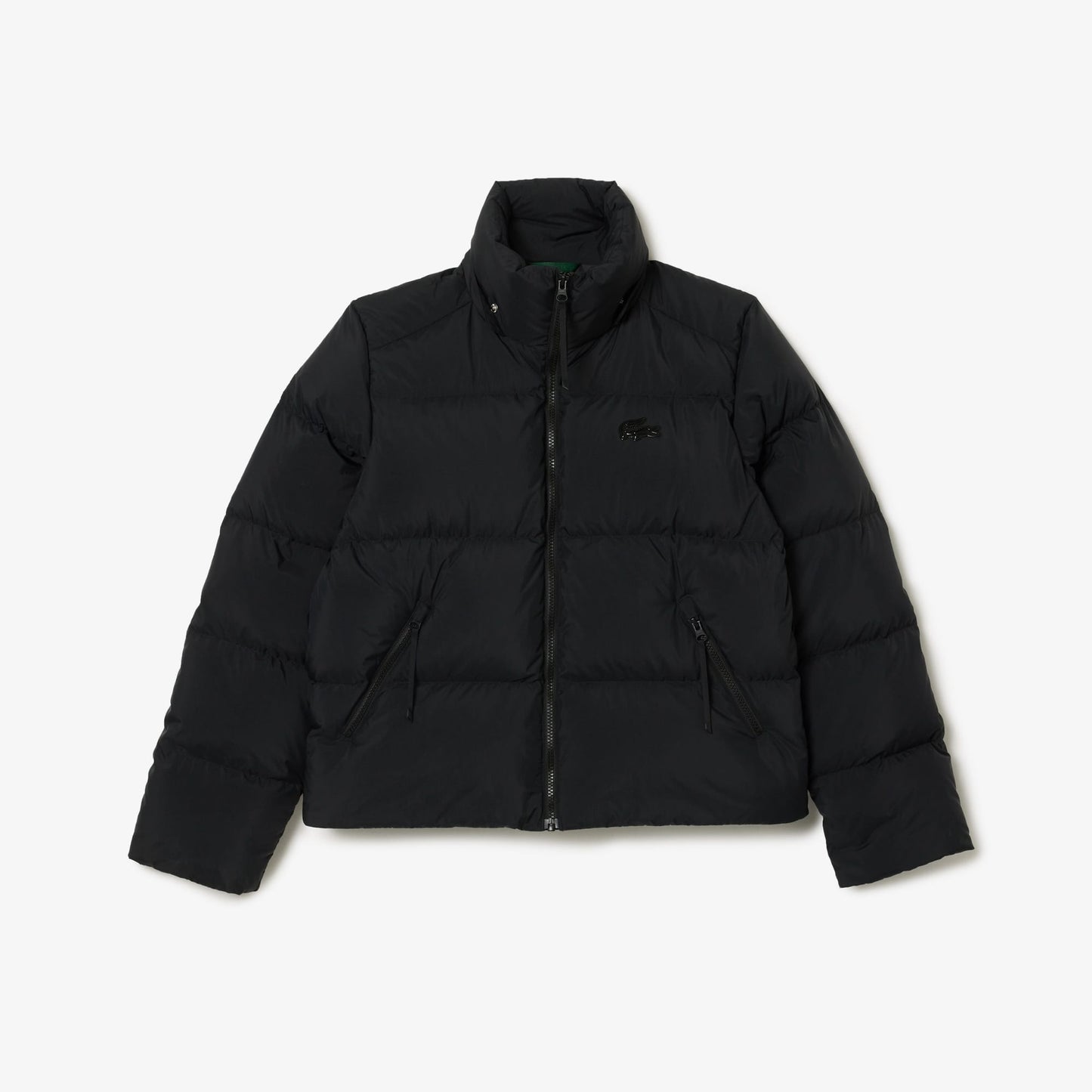 Lacoste Relaxed Fit Kapüşonlu Kadın Siyah Mont