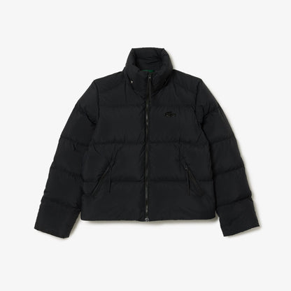 Lacoste Relaxed Fit Kapüşonlu Kadın Siyah Mont