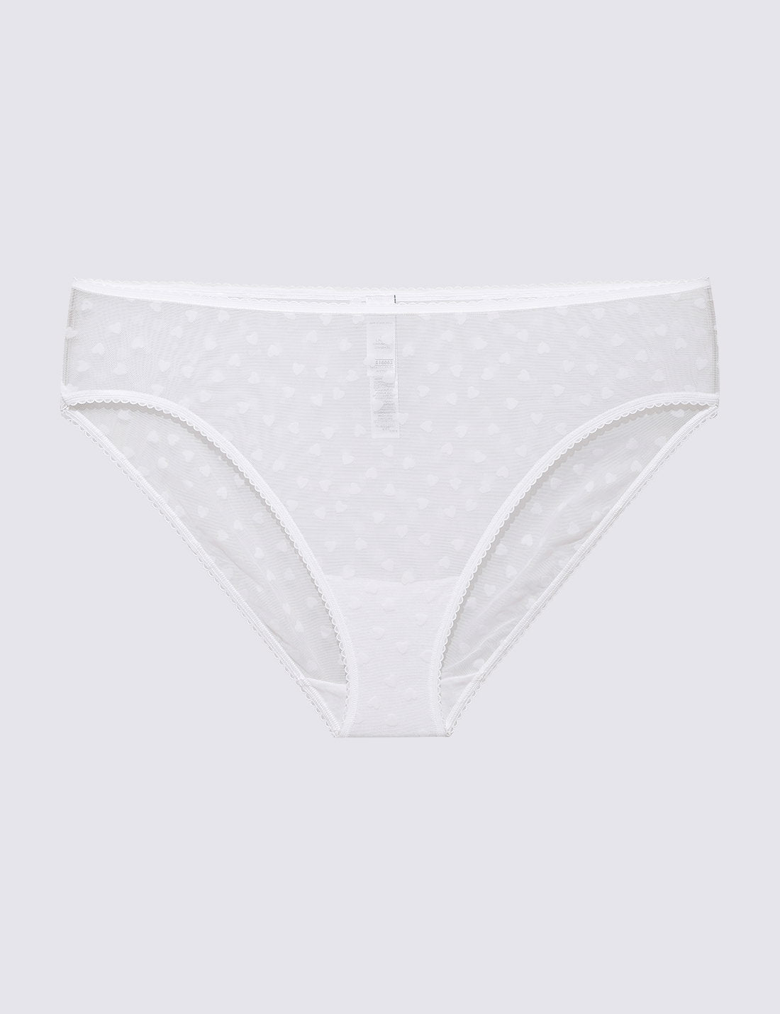 Kalp Detaylı High Leg Külot