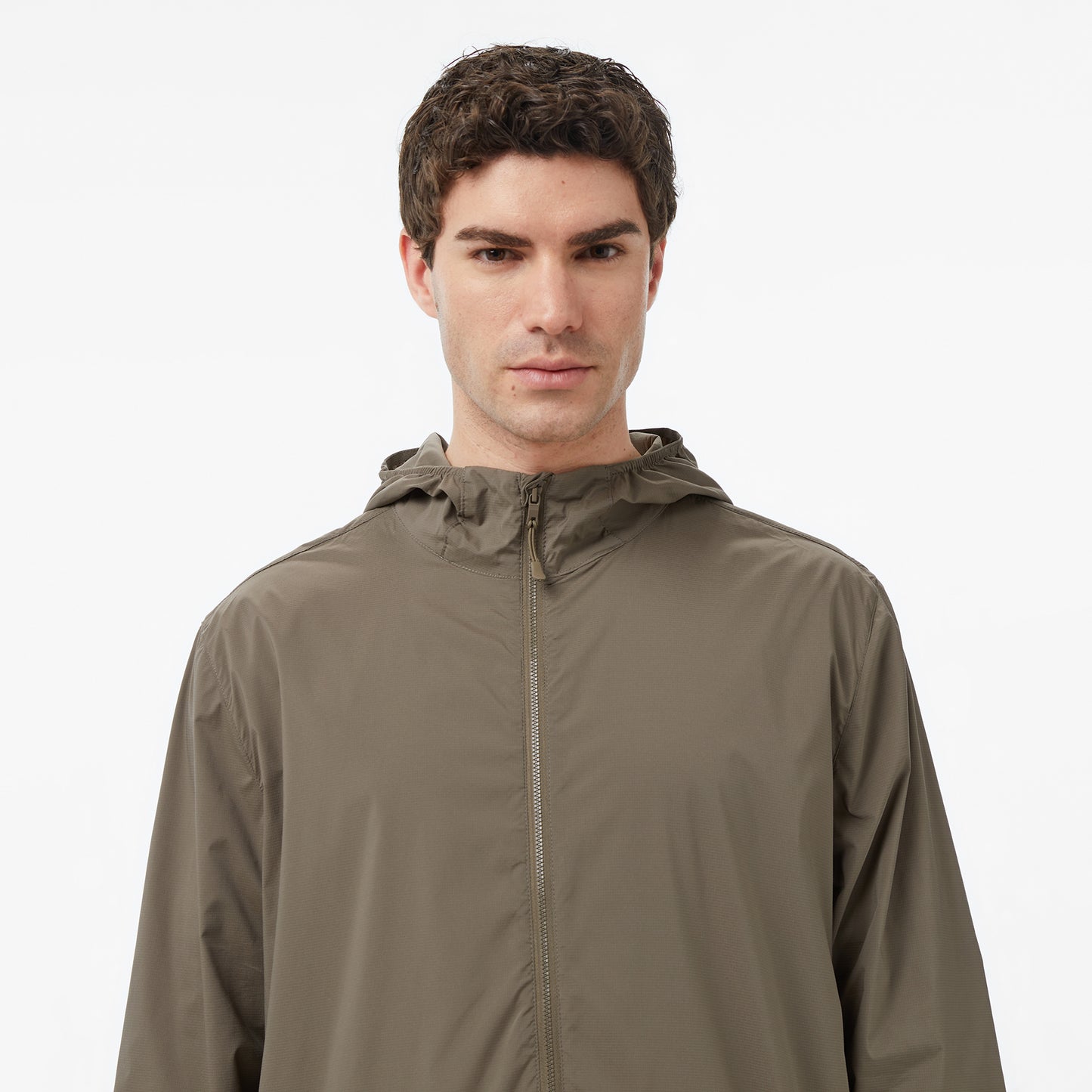 Nautica Erkek Kahverengi Regular Fit Kapüşonlu Su Itici Mont