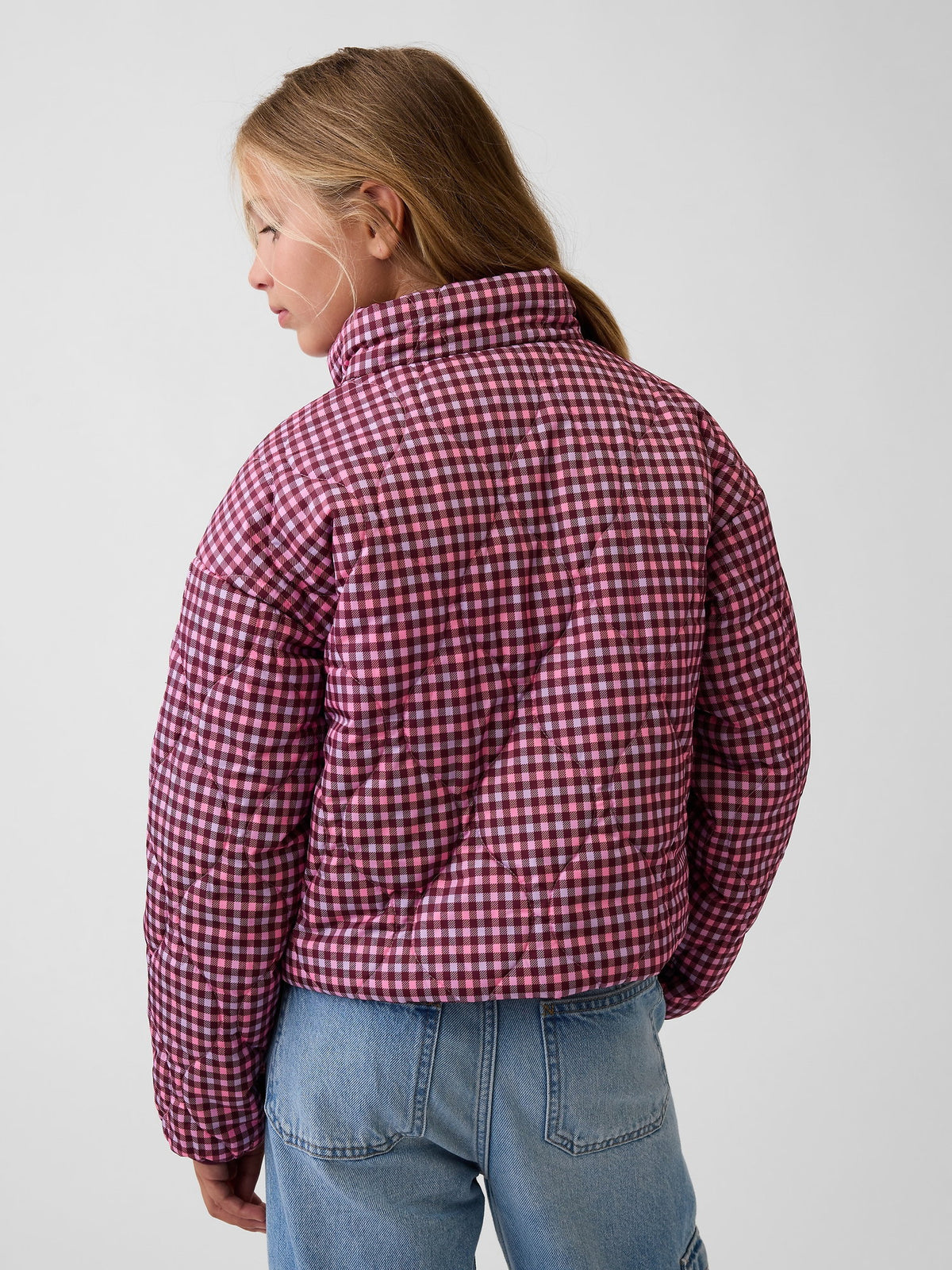 Pembe Relaxed Puffer Şişme Ceket