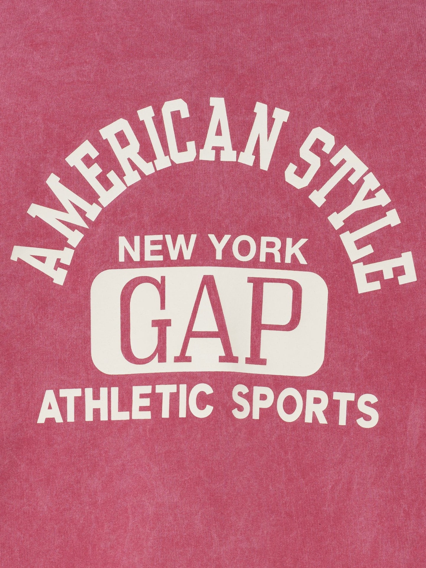 Açık Kırmızı Heavyweight Gap Logo Relaxed Crop T-shirt