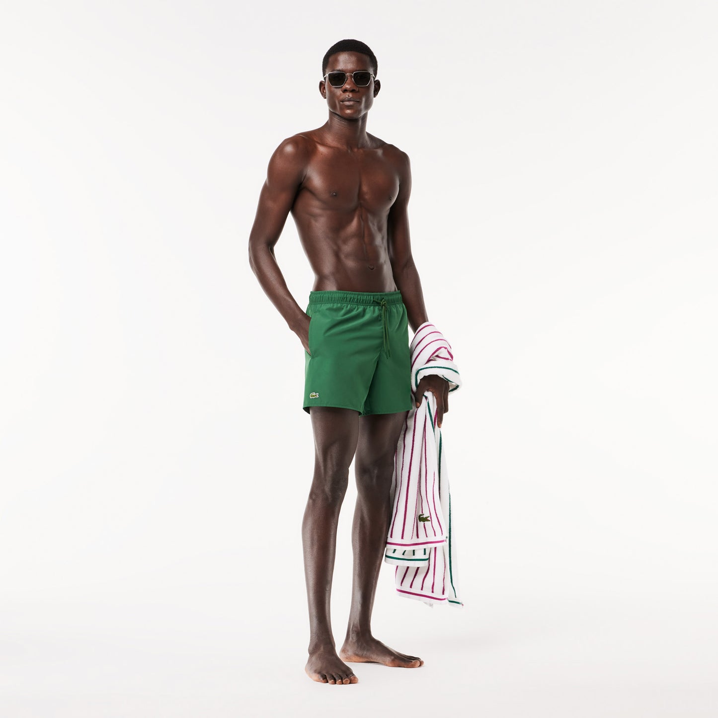 Lacoste Erkek Yeşil Deniz Şortu