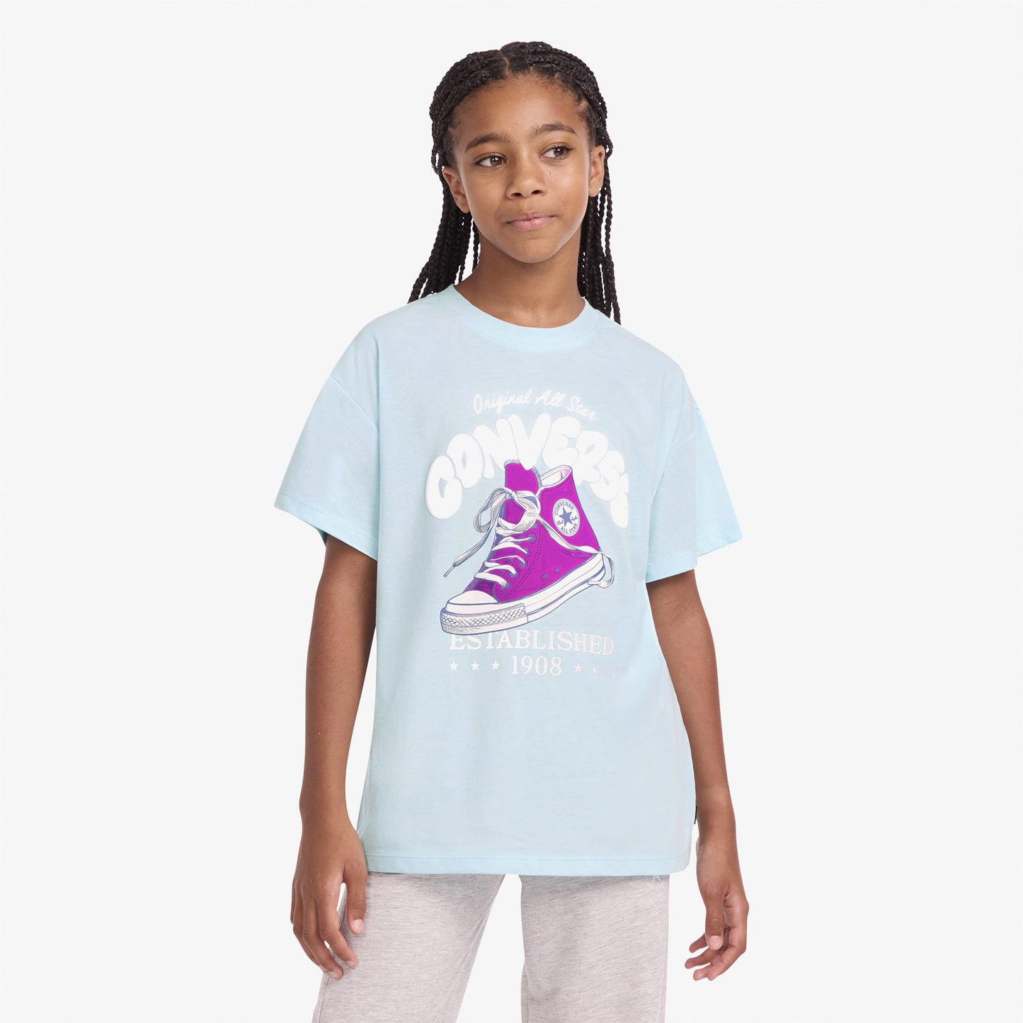 Converse Regular Fit Çocuk Beyaz T-shirt