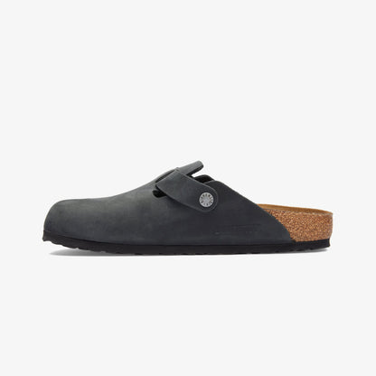 Birkenstock Boston Leoi Unisex Siyah Terlik