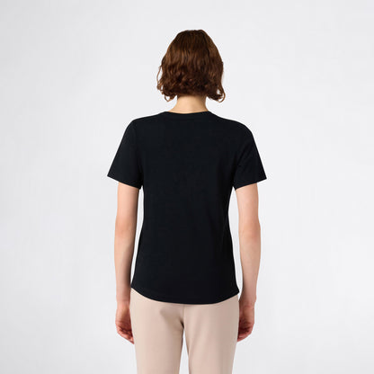 Champion Ss Regular Fit Kadın Siyah T-shirt