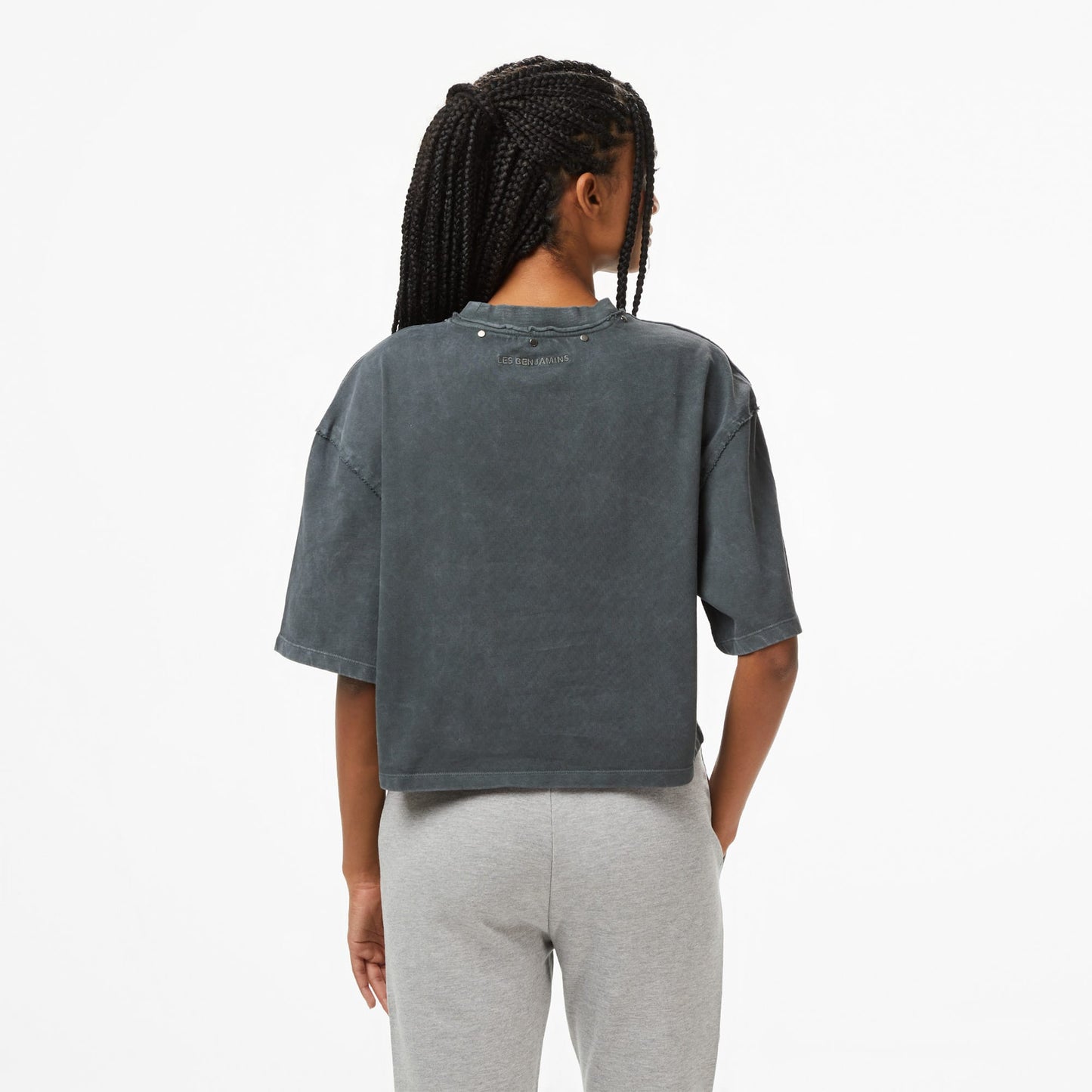 Les Benjamins Essentials 308 Kadın Gri T-shirt