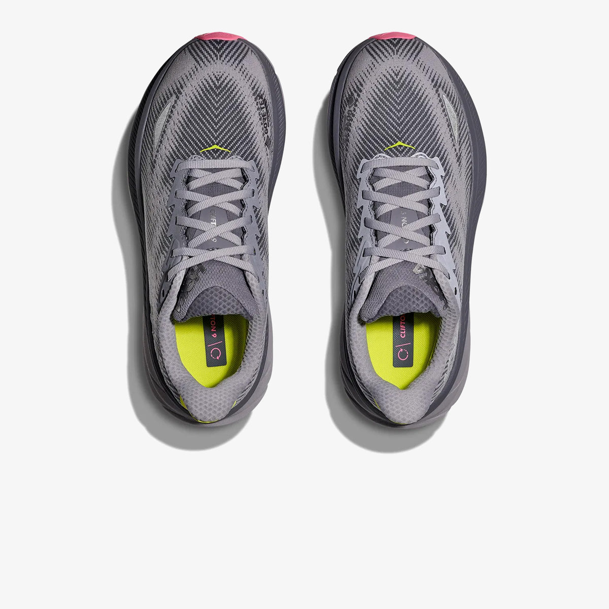 Hoka Clifton 9 Gore-tex Kadın Gri Yol Koşusu Ayakkabısı