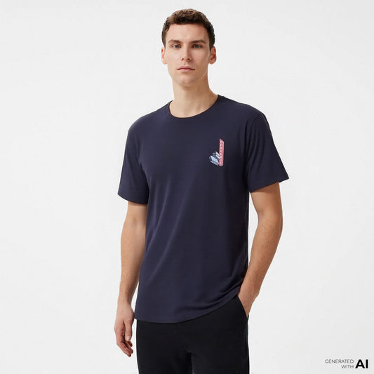 Converse Baskılı Erkek Siyah T-shirt