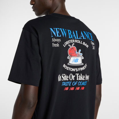 New Balance Lobster Roll Erkek Siyah T-shirt