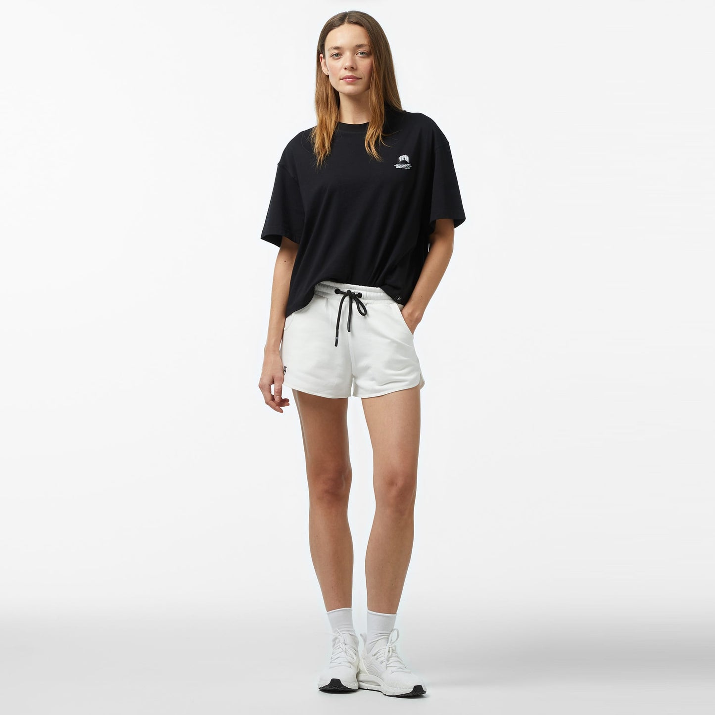 Forfun Ff High Waisted Kadın Beyaz Şort