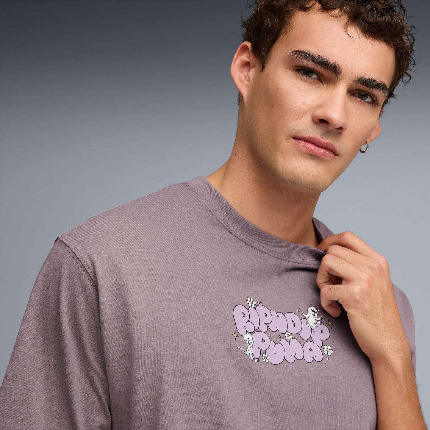 Puma X Ripndip Erkek Mor T-shirt
