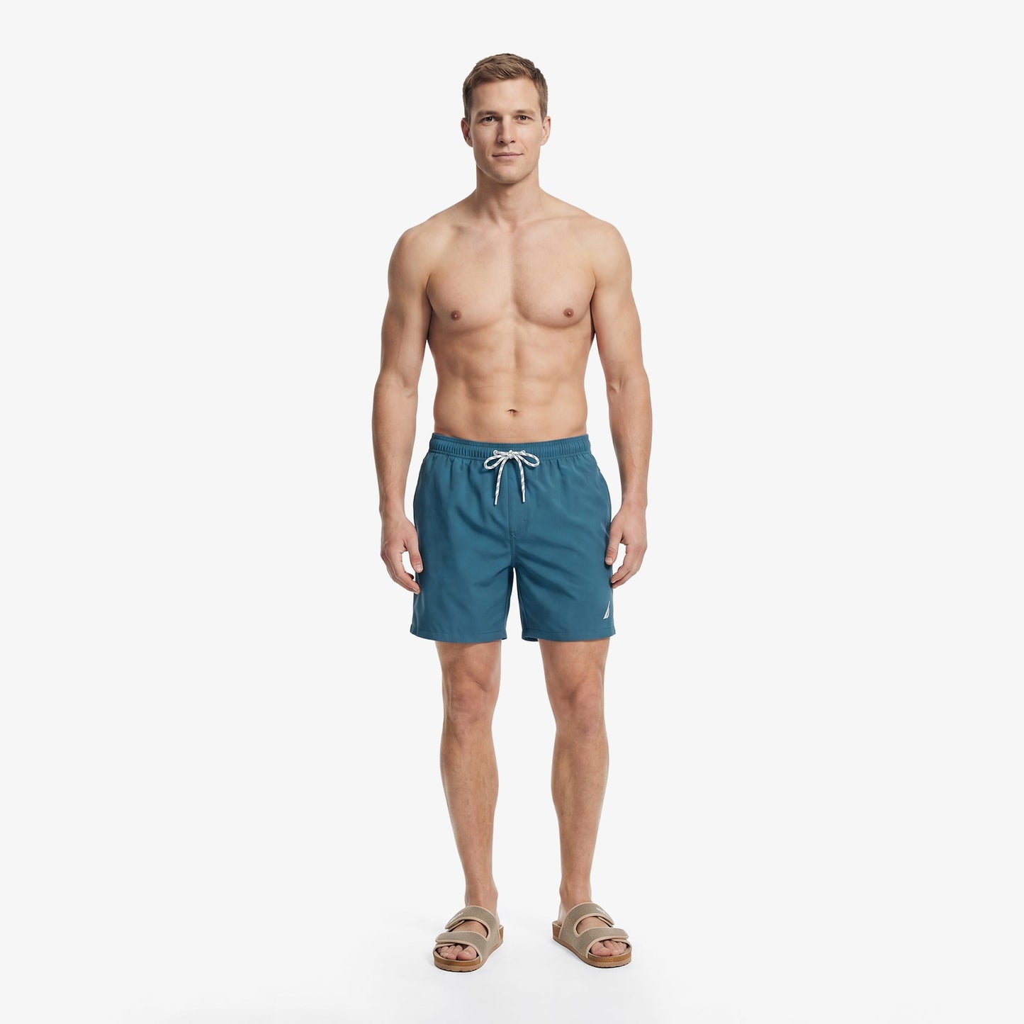 Nautica Regular Fit Erkek Mavi Deniz Şortu