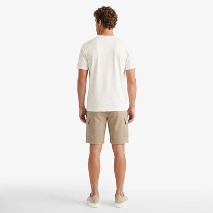 Nautica Erkek Krem Regular Fit Baskılı T-shirt