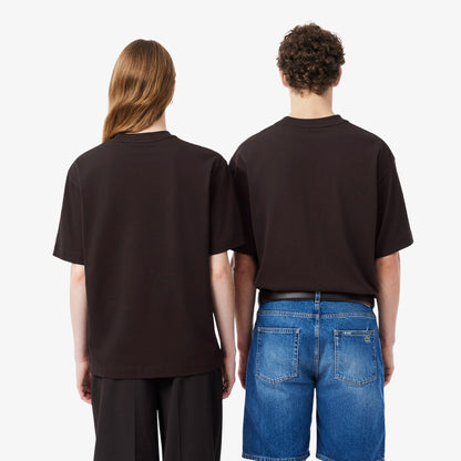 Lacoste Loose Fit Erkek Kahverengi T-shirt