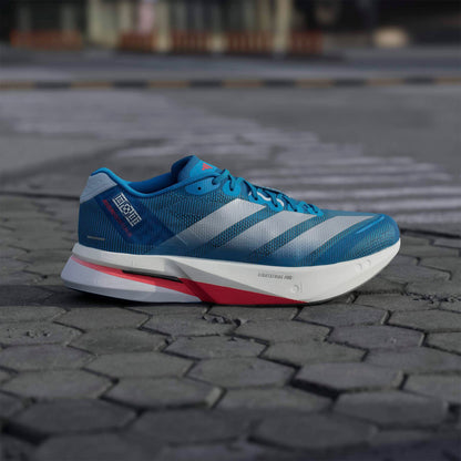 Adidas Adizero Boston 13 Erkek Mavi Koşu Ayakkabısı
