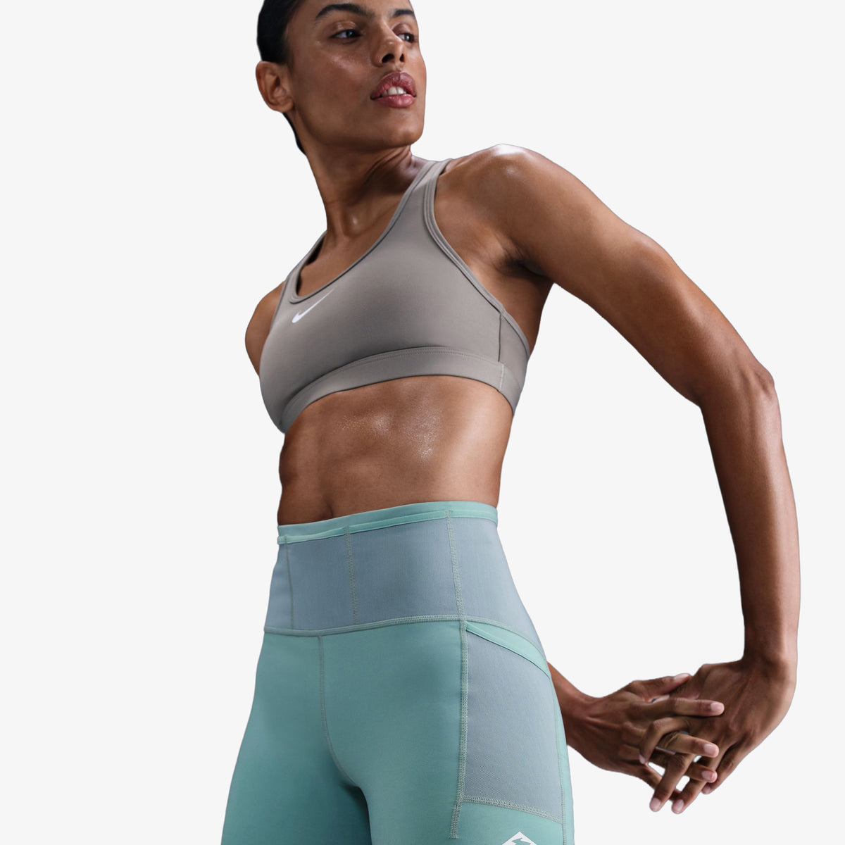 Nike Trail Df Hr 4in Tgt Kadın Siyah Tayt