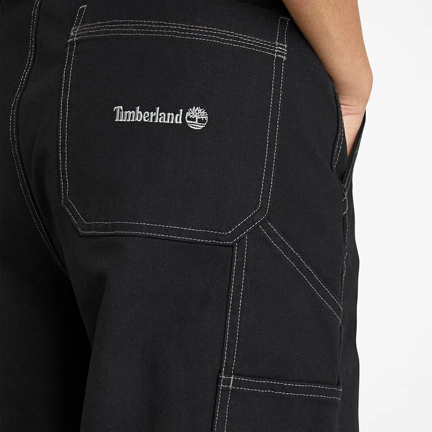 Timberland Washed Duck Canvas Carpenter Erkek Siyah Pantolon