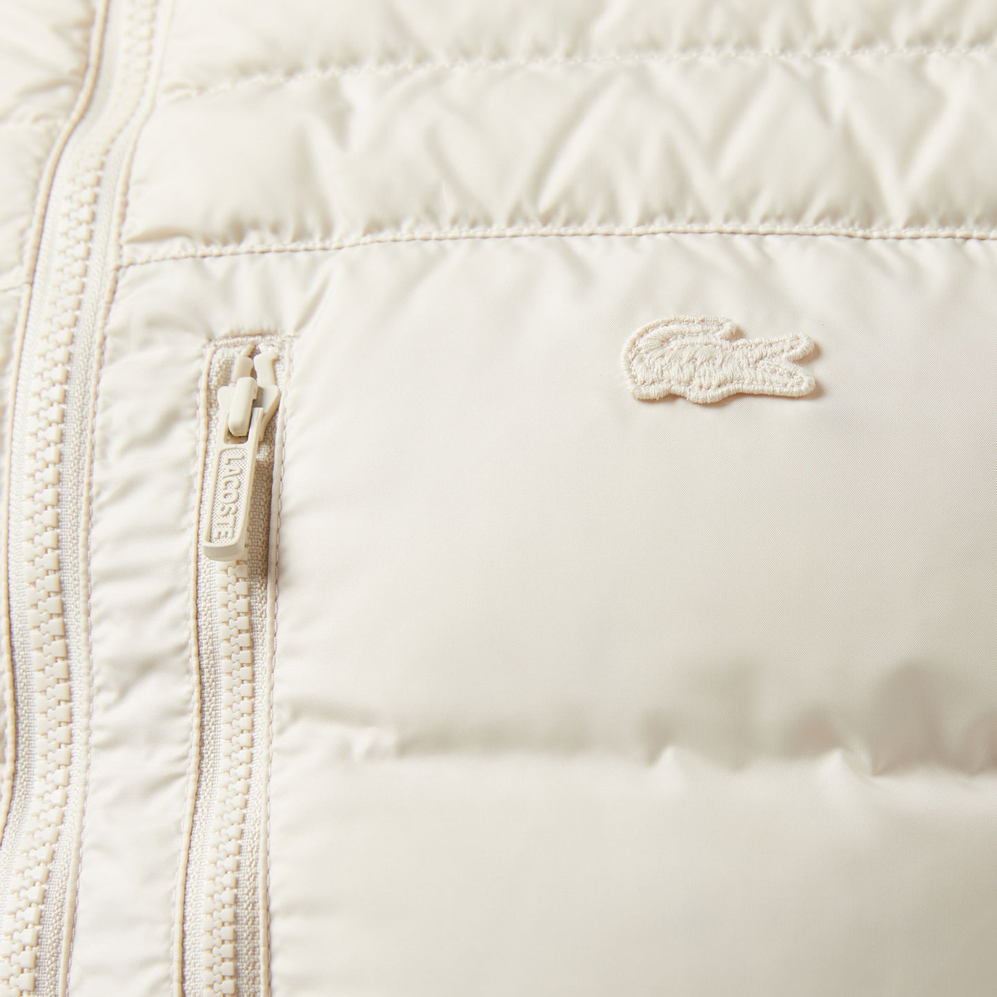 Lacoste Erkek Kapüşonlu Krem Mont