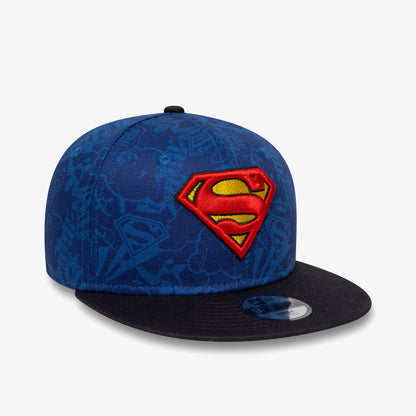 New Era Dc 9fifty Supman Baz Çocuk Mavi Şapka