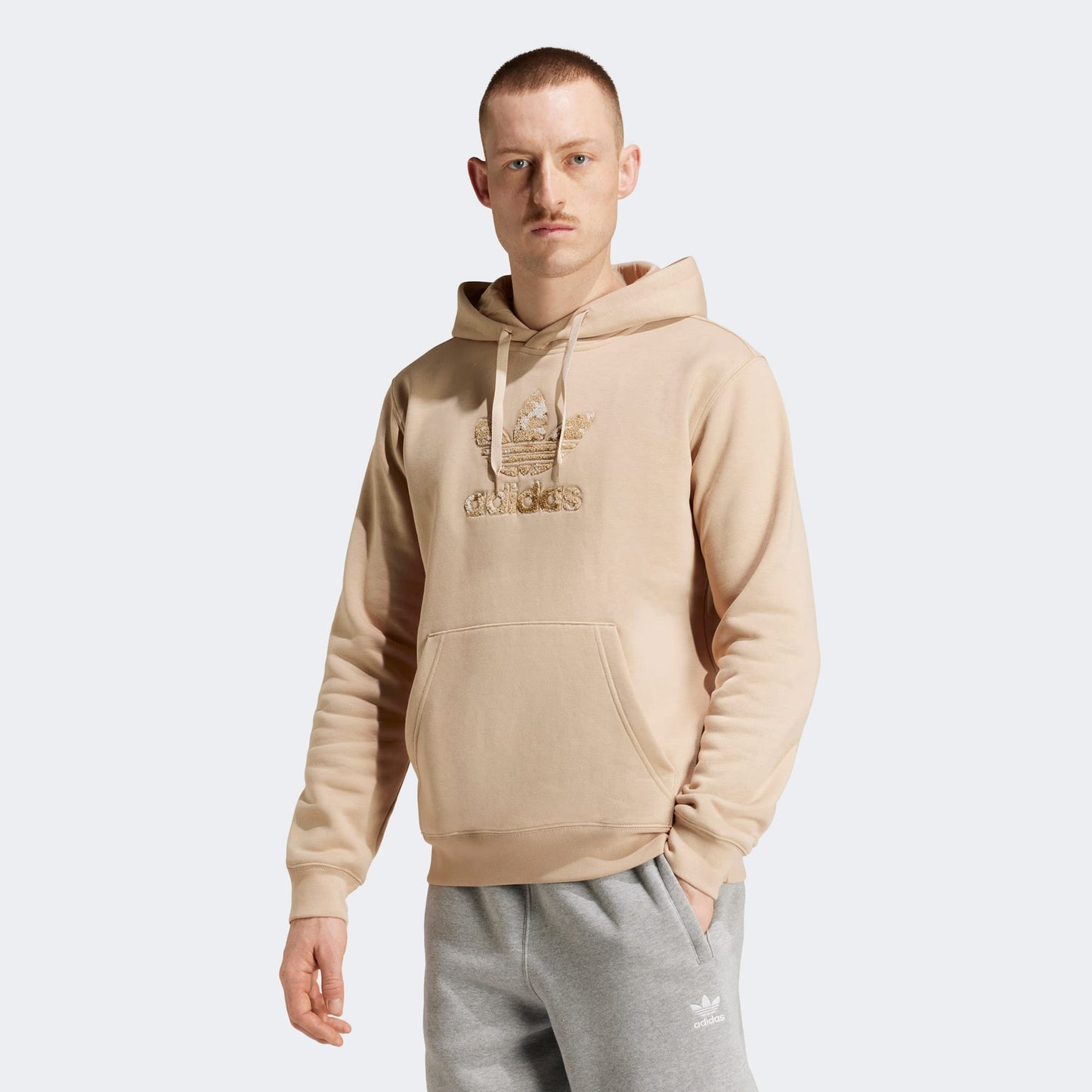 Adidas Camo Erkek Bej Hoodie