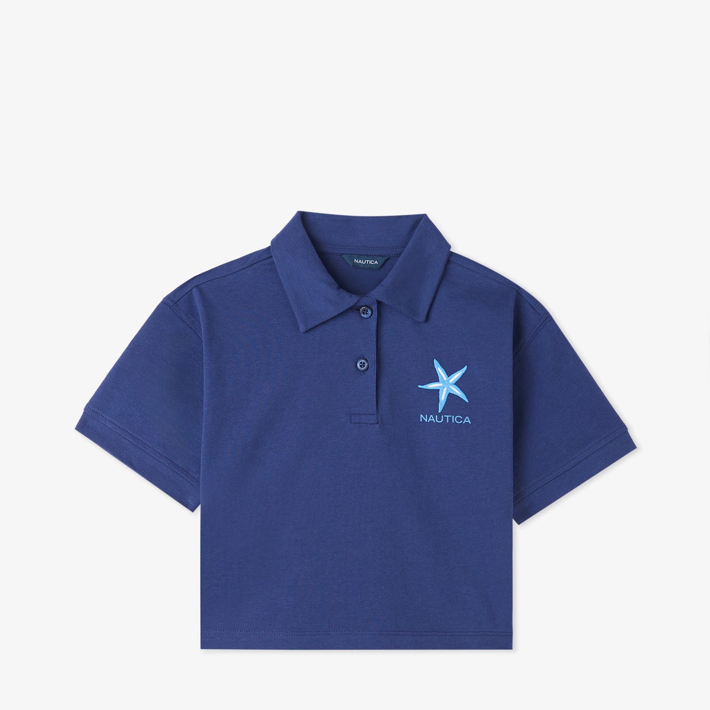 Nautica Kız Çocuk Lacivert Regular Fit Polo Yaka T-shirt